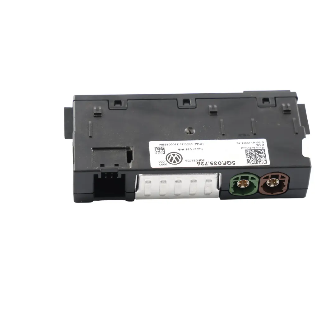 Mk2 Media Connection Module Port AUX Double USB to Volkswagen Tiguan with Part number 5QF035726 Volkswagen Tiguan Mk2 Media Connection Module Port AUX Double USB - SKU 5QF035726 - Part number 5QF035726