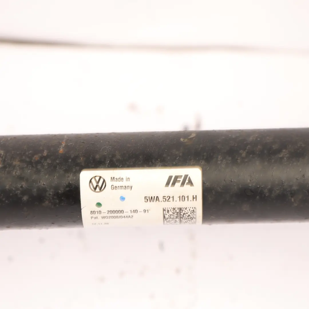 8Y VW Golf CD Propshaft Cardan Shaft 2.0 Petrol Quattro DNFB to Audi S3 with Part number 5WA521101H Audi S3 8Y VW Golf CD Propshaft Cardan Shaft 2.0 Petrol Quattro DNFB - SKU 5WA521101H - Part number 5WA521101H