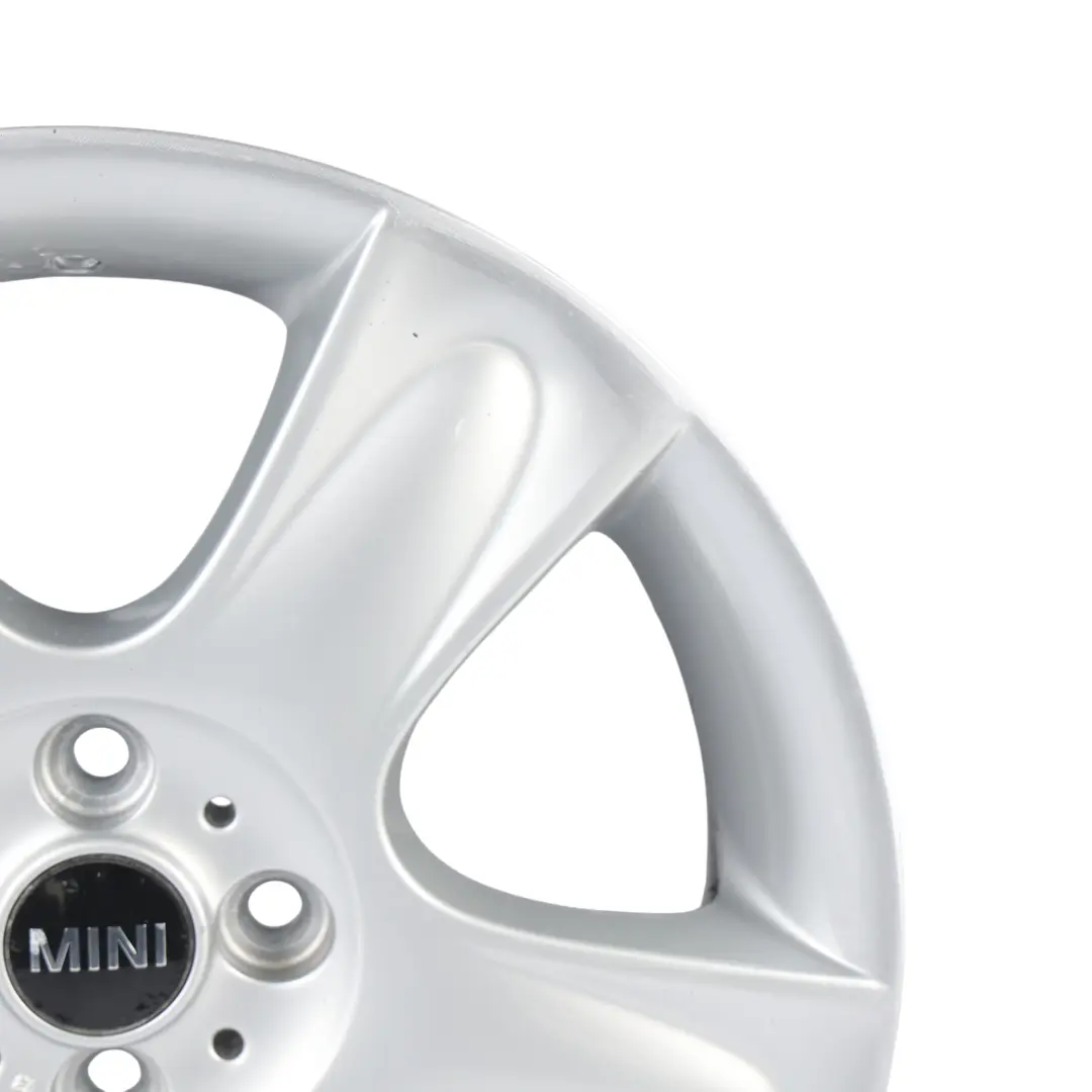 Llanta De aleacion plateada 17" 7J ET:48 5-Star 91 para Mini Cooper One R50 R52 R53 con número de pieza 6763299 Mini Cooper One R50 R52 R53 Llanta De aleacion plateada 17" 7J ET:48 5-Star 91 - SKU 6763299-1 - Número de pieza 6763299