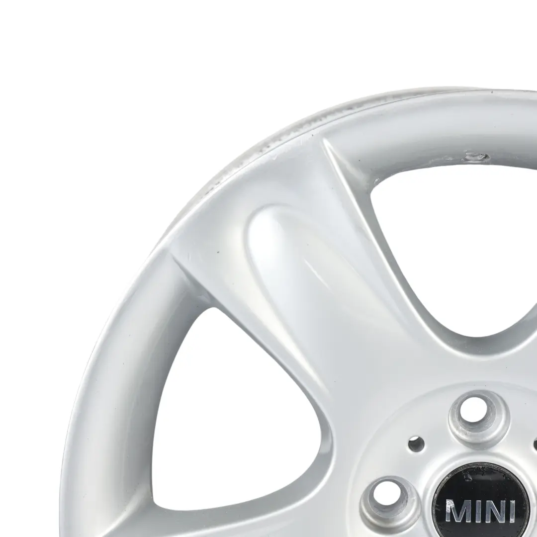 Llanta De aleacion plateada 17" 7J ET:48 5-Star 91 para Mini Cooper One R50 R52 R53 con número de pieza 6763299 Mini Cooper One R50 R52 R53 Llanta De aleacion plateada 17" 7J ET:48 5-Star 91 - SKU 6763299-1 - Número de pieza 6763299