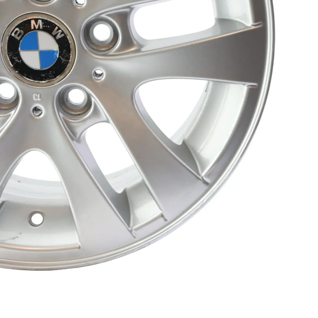 Argento Cerchio AlluMini o Alufelge 16" Doppio Raggio 156 7J per BMW E90 E91 con numero di parte 6765810 BMW E90 E91 Argento Cerchio AlluMini o Alufelge 16" Doppio Raggio 156 7J - SKU 6765810-2 - Numero di parte 6765810