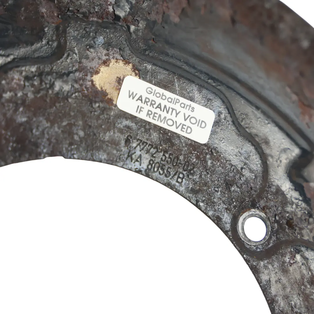 Schutzblech Bremsscheibe Vorne Rechts für Mini Cooper R56 R57 LCI mit Teilenummer 6772550 Mini Cooper R56 R57 LCI Schutzblech Bremsscheibe Vorne Rechts - SKU 6772550-1 - Teilenummer 6772550