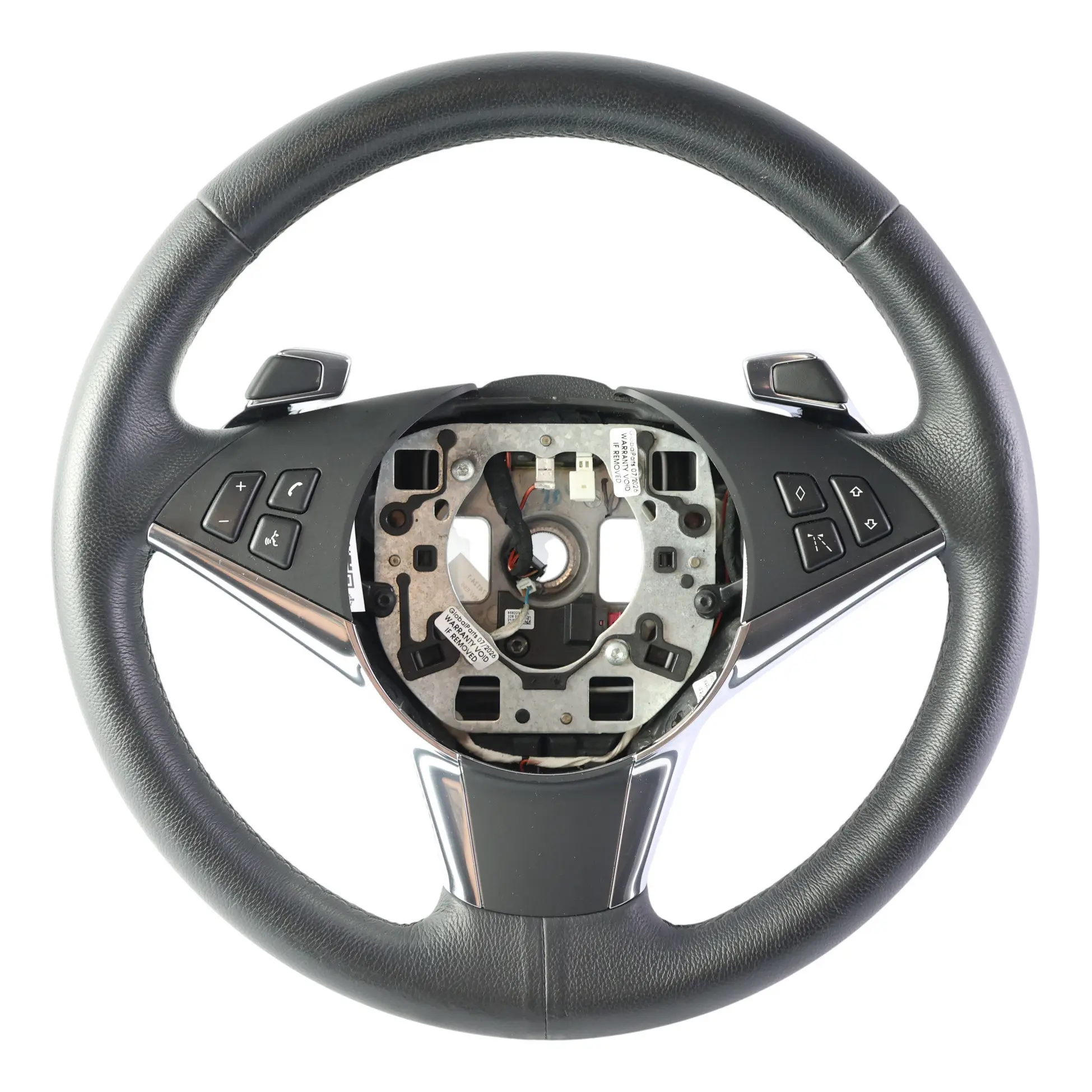 BMW E60 LCI Steering Wheel NEW Black Leather Sport Paddle Shift Lane Assistant