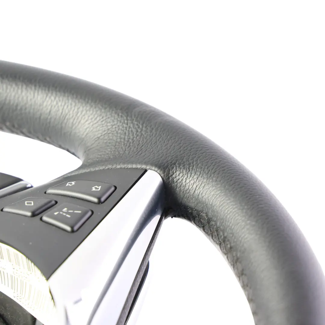 Negro Cuero Sport Paddle Shift Lane Assistant para BMW E60 LCI Volante con número de pieza 6774124 BMW E60 LCI Volante Negro Cuero Sport Paddle Shift Lane Assistant - SKU 6774124-1 - Número de pieza 6774124