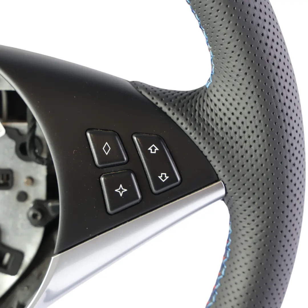 Leather Sport Steering Wheel Trim to BMW 5 6 Series E60 E61 E63 E64 Black with Part number 6774458 BMW 5 6 Series E60 E61 E63 E64 Black Leather Sport Steering Wheel Trim - SKU 6774458-1 - Part number 6774458