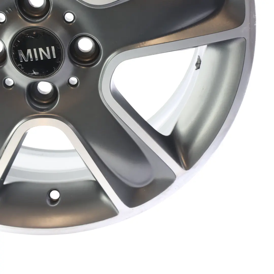 Mini Cooper One R55 R56 R57 Wheel Alloy Rim 17" 7J ET:48 Black Star Bullet 111 - SKU 6784124-7 - Part number 6784124