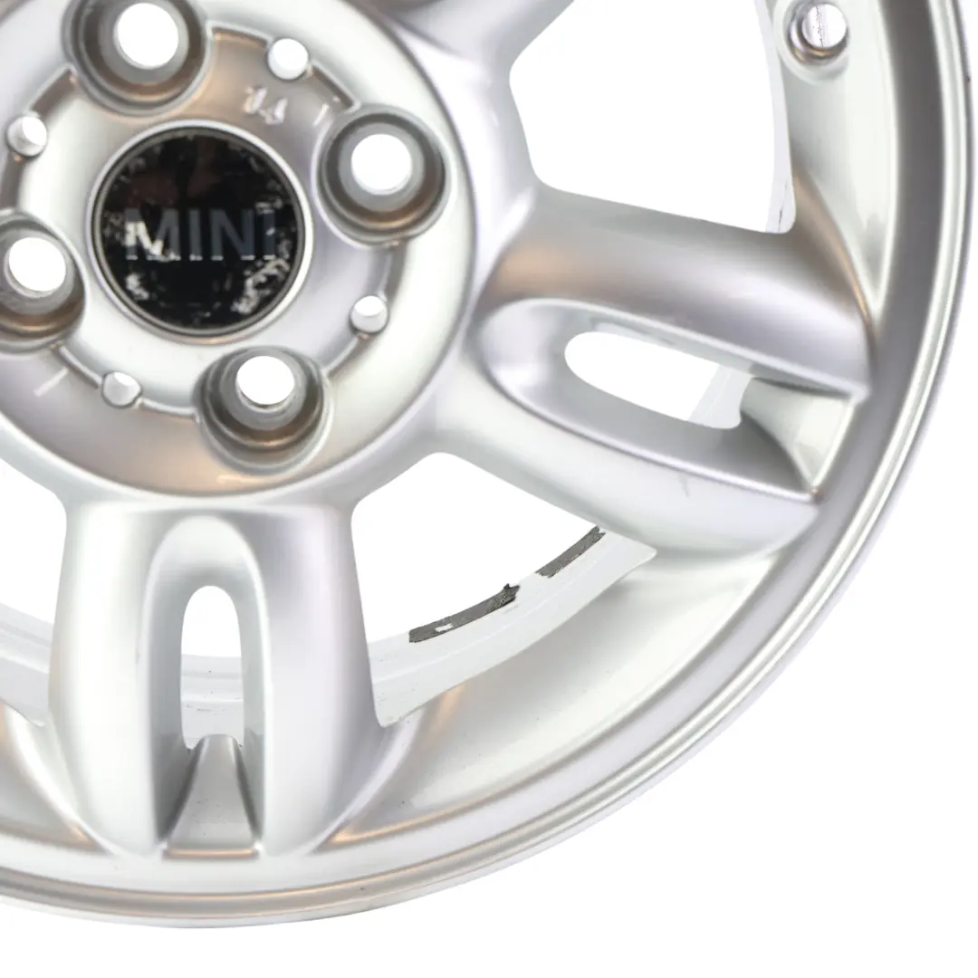 Alloy Rim 15" ET:45 5,5J 5-Star Twin Spoke 118 to Mini Cooper R55 R56 Silver Wheel with Part number 6791930 Mini Cooper R55 R56 Silver Wheel Alloy Rim 15" ET:45 5,5J 5-Star Twin Spoke 118 - SKU 6791930-1 - Part number 6791930
