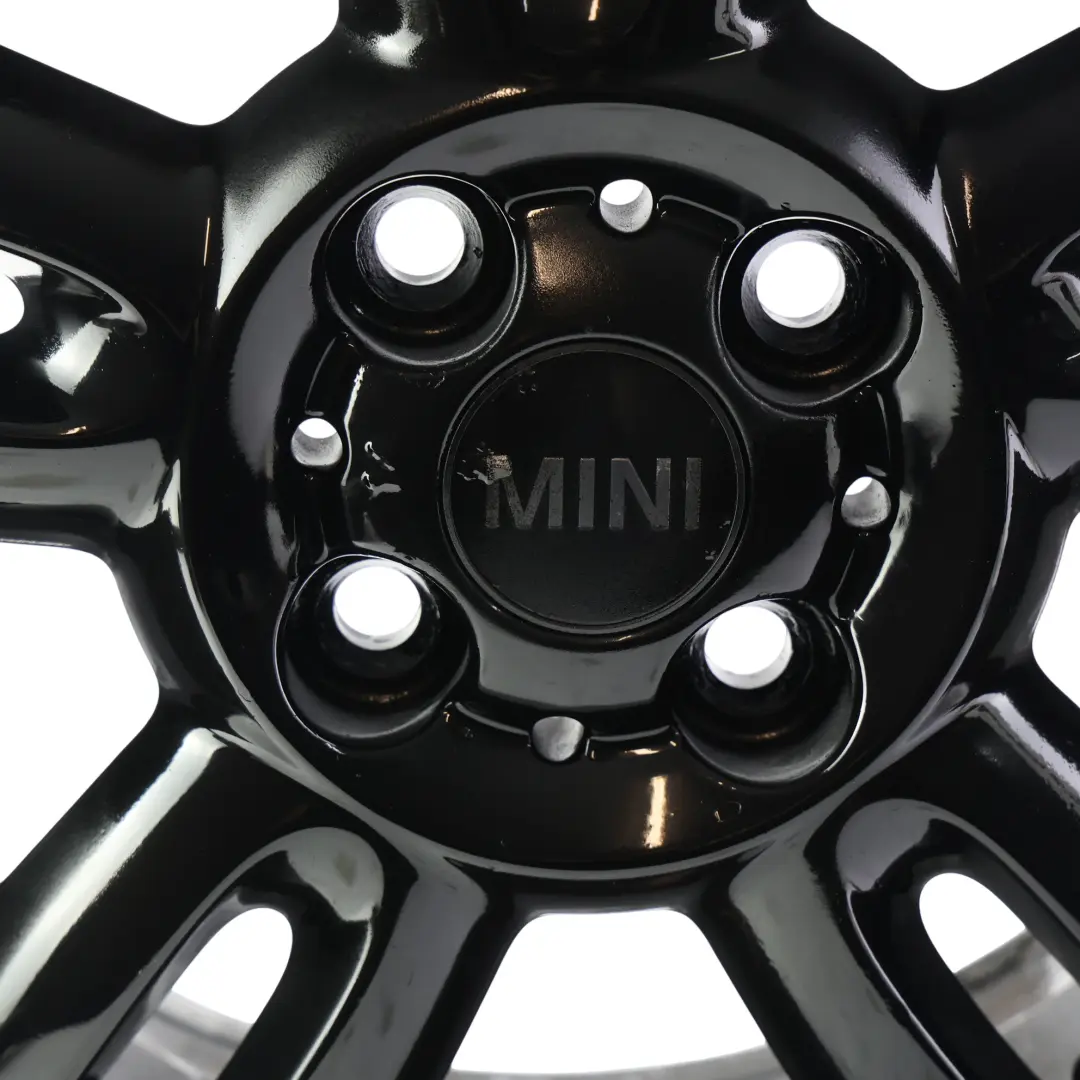 Alloy Rim 15" ET:45 5,5J 5-Star Twin Spoke 118 to Mini Cooper R55 R56 Black Wheel with Part number 6791930 Mini Cooper R55 R56 Black Wheel Alloy Rim 15" ET:45 5,5J 5-Star Twin Spoke 118 - SKU 6791930-6 - Part number 6791930