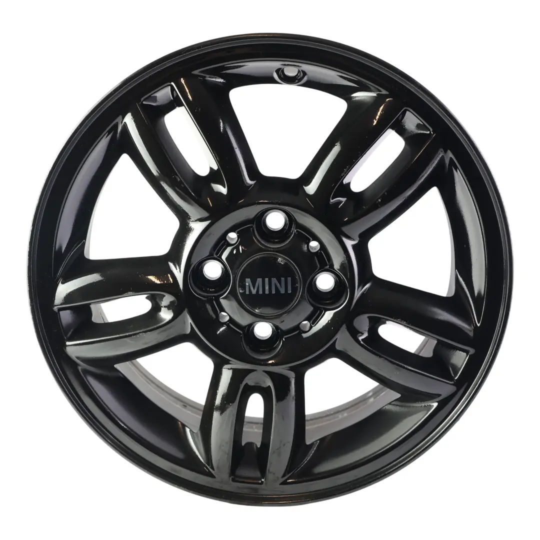 Alloy Rim 15" ET:45 5,5J 5-Star Twin Spoke 118 to Mini Cooper R55 R56 Black Wheel with Part number 6791930 Mini Cooper R55 R56 Black Wheel Alloy Rim 15" ET:45 5,5J 5-Star Twin Spoke 118 - SKU 6791930-8 - Part number 6791930