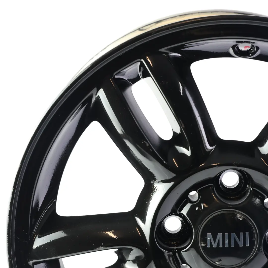 Alloy Rim 15" ET:45 5,5J 5-Star Twin Spoke 118 to Mini Cooper R55 R56 Black Wheel with Part number 6791930 Mini Cooper R55 R56 Black Wheel Alloy Rim 15" ET:45 5,5J 5-Star Twin Spoke 118 - SKU 6791930-8 - Part number 6791930