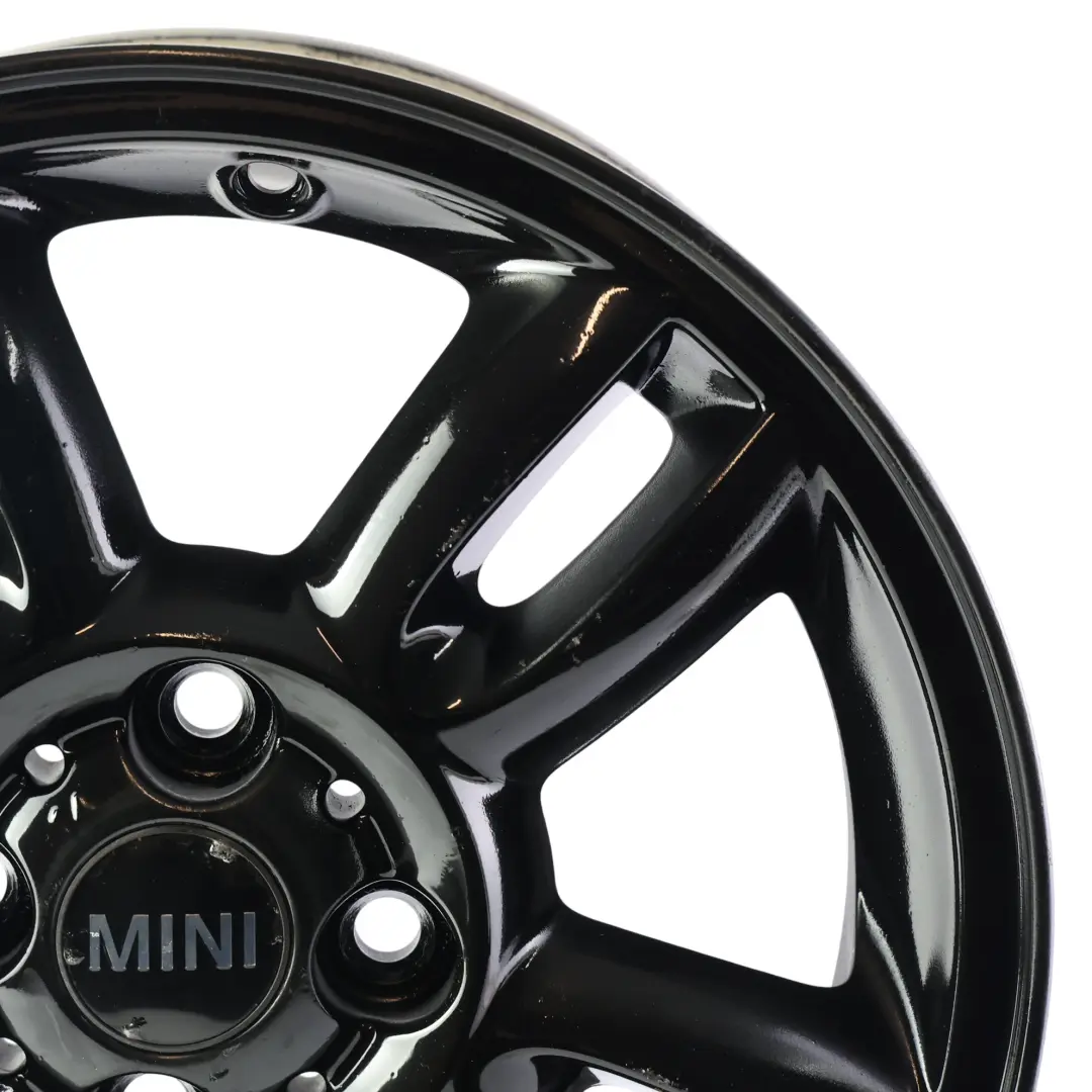 Alloy Rim 15" ET:45 5,5J 5-Star Twin Spoke 118 to Mini Cooper R55 R56 Black Wheel with Part number 6791930 Mini Cooper R55 R56 Black Wheel Alloy Rim 15" ET:45 5,5J 5-Star Twin Spoke 118 - SKU 6791930-8 - Part number 6791930