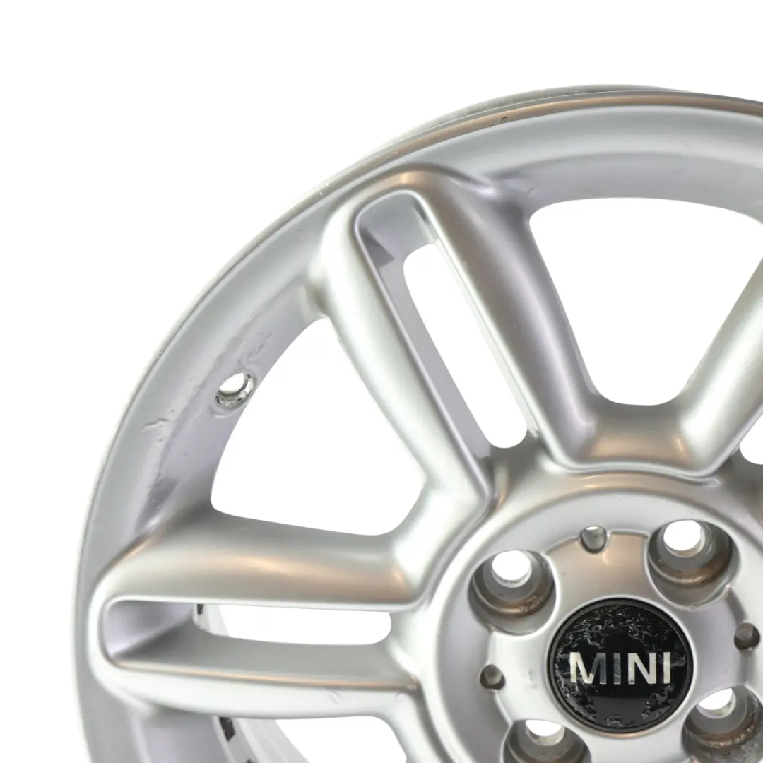 Rim Mini Cooper One R55 R56 R57 R58 Alloy 16" 6,5J 6-Star Twin Spoke 119 to Wheel with Part number 6791940 Wheel Rim Mini Cooper One R55 R56 R57 R58 Alloy 16" 6,5J 6-Star Twin Spoke 119 - SKU 6791940-3 - Part number 6791940