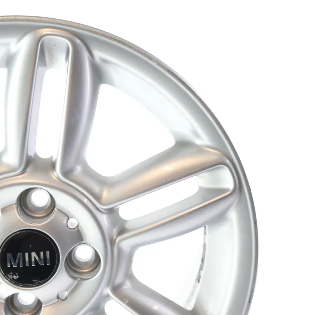 Alloy Wheel Rim 16" 6.5J Twin Spoke to Mini Cooper One R55 R56 R57 R58 with Part number 6791940 Mini Cooper One R55 R56 R57 R58 Alloy Wheel Rim 16" 6.5J Twin Spoke - SKU 6791940-6 - Part number 6791940