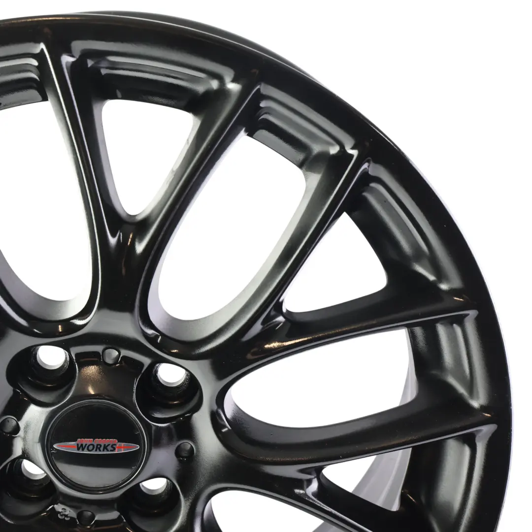 Alloy Rim 17" ET:48 7J Cross Spoke Challenge to Mini Cooper R55 R56 Black Wheel with Part number 6795208 Mini Cooper R55 R56 Black Wheel Alloy Rim 17" ET:48 7J Cross Spoke Challenge - SKU 6795208-2 - Part number 6795208