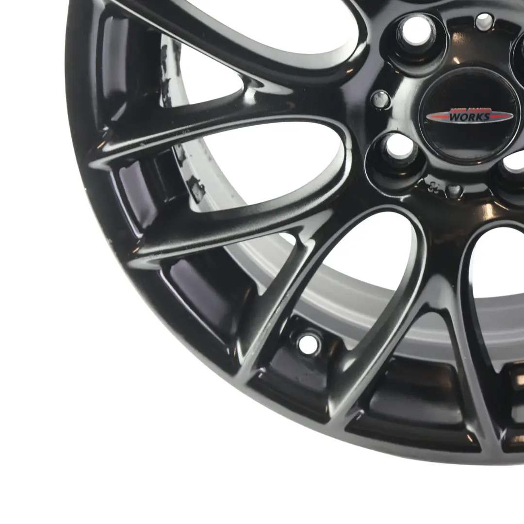 Alloy Rim 17" ET:48 7J Cross Spoke Challenge to Mini Cooper R55 R56 Black Wheel with Part number 6795208 Mini Cooper R55 R56 Black Wheel Alloy Rim 17" ET:48 7J Cross Spoke Challenge - SKU 6795208-2 - Part number 6795208
