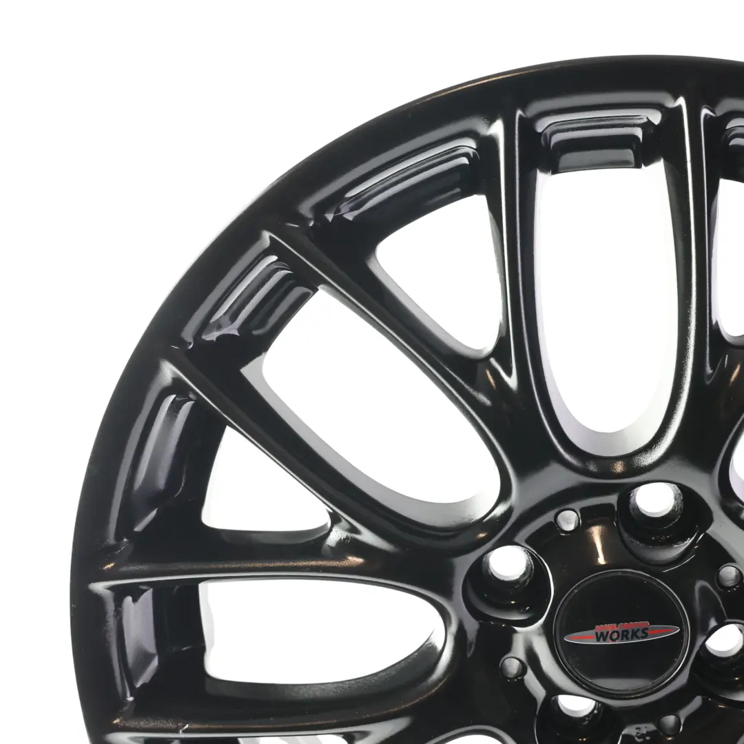Alloy Rim 17" 7J ET:48 Cross Spoke Challenge to Mini Cooper R55 R56 Black Wheel with Part number 6795208 Mini Cooper R55 R56 Black Wheel Alloy Rim 17" 7J ET:48 Cross Spoke Challenge - SKU 6795208-4 - Part number 6795208