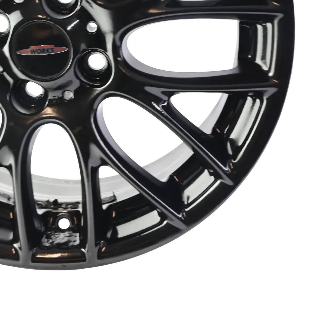 Alloy Rim 17" 7J ET:48 Cross Spoke Challenge to Mini Cooper R55 R56 Black Wheel with Part number 6795208 Mini Cooper R55 R56 Black Wheel Alloy Rim 17" 7J ET:48 Cross Spoke Challenge - SKU 6795208-4 - Part number 6795208