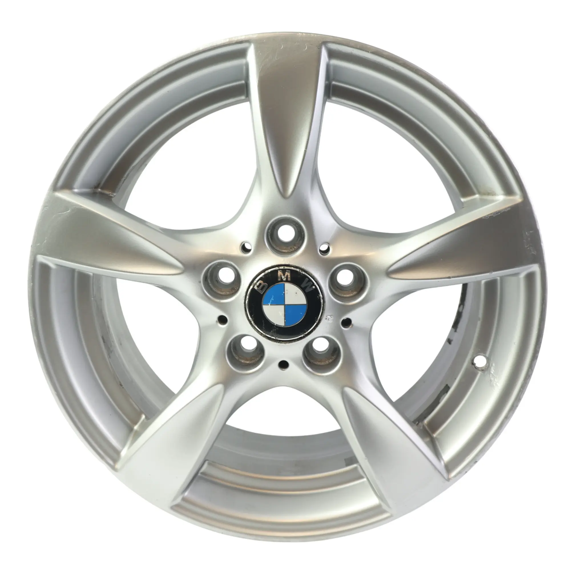 BMW E81 E82 E87 Silver Alloy Wheel Rim 17" Star Spoke 371 7J ET:47 6795561