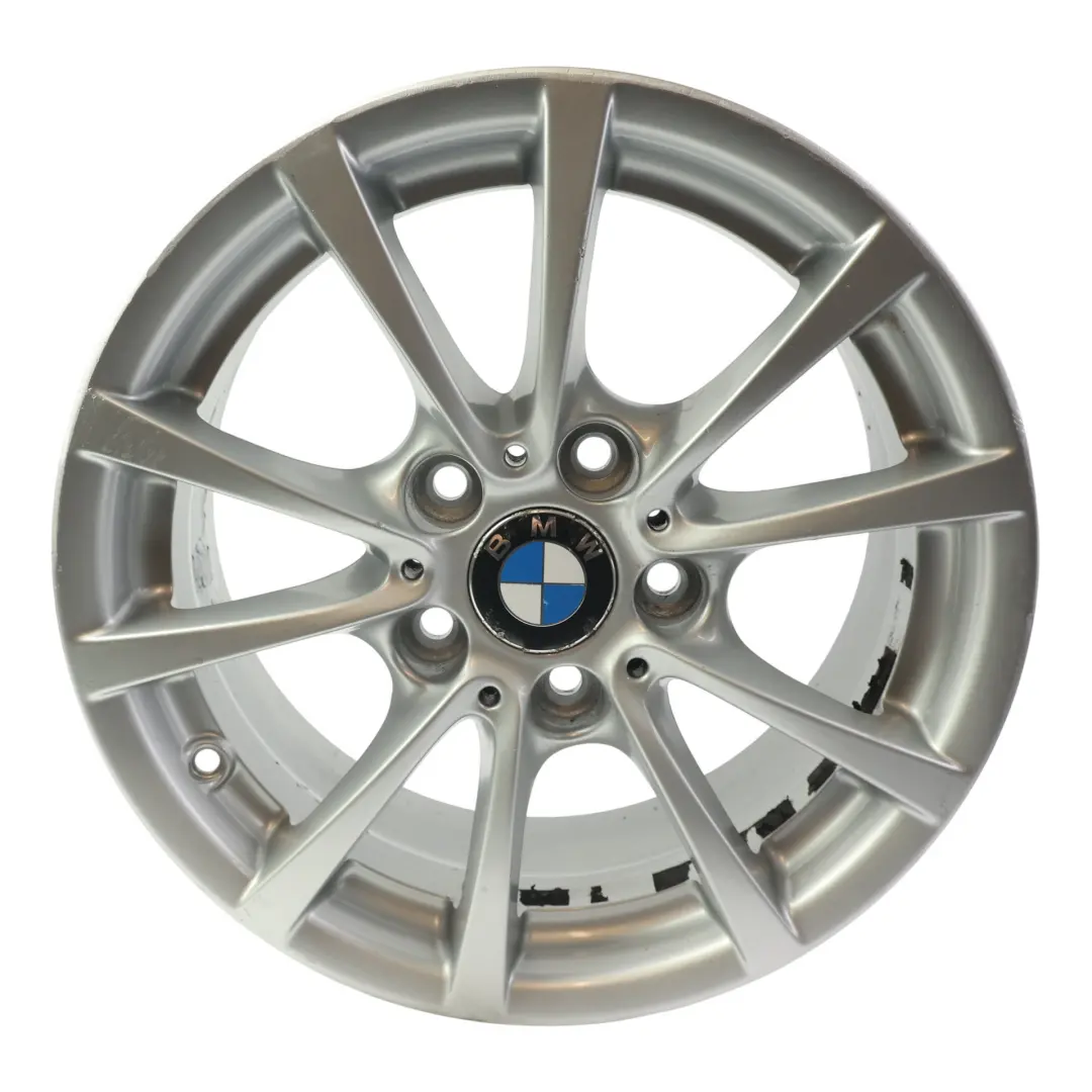 Silberne Leicht Metall Felge 16" 7J ET:31 V-Speiche 390 für BMW F30 F31 F36 mit Teilenummer 6796236 BMW F30 F31 F36 Silberne Leicht Metall Felge 16" 7J ET:31 V-Speiche 390 - SKU 6796236-1 - Teilenummer 6796236
