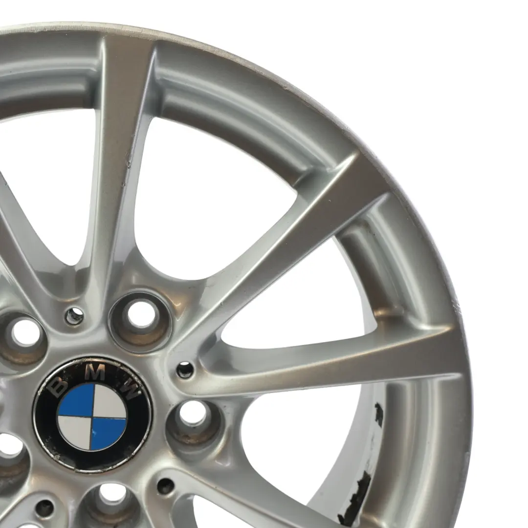 Alloy Wheel Rim 16" 7J ET:31 V-spoke 390 to BMW F30 F31 F36 Silver with Part number 6796236 BMW F30 F31 F36 Silver Alloy Wheel Rim 16" 7J ET:31 V-spoke 390 - SKU 6796236-1 - Part number 6796236