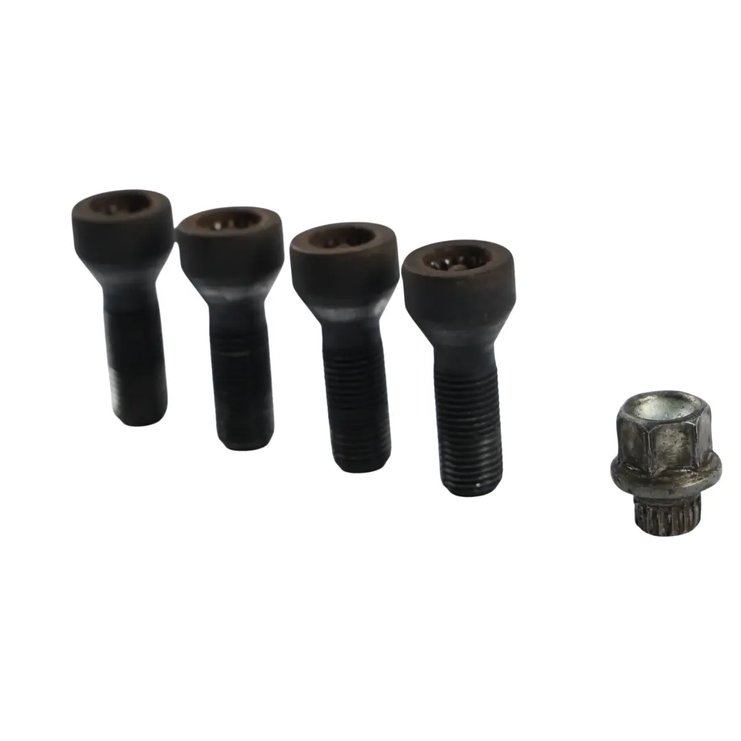 Lock Bolt Set Security Locking to BMW X5 E53 X3 E83 E65 Wheel with Part number 6797538 BMW X5 E53 X3 E83 E65 Wheel Lock Bolt Set Security Locking - SKU 6797538 - Part number 6797538