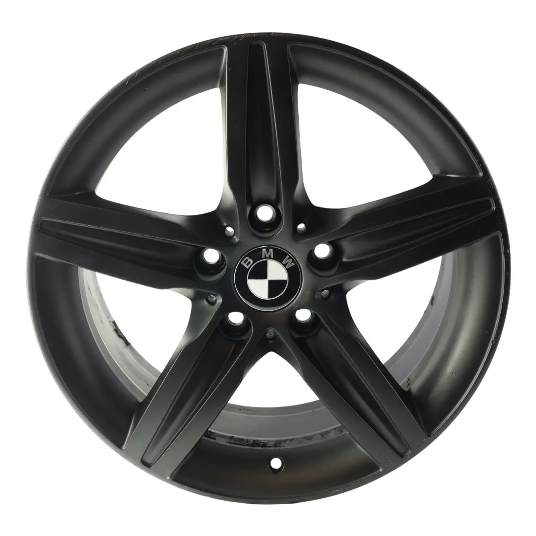 Alloy Wheel Rim 17" Star Spoke 379 7.5J ET43 to BMW F20 F21 F22 Black with Part number 6850151 BMW F20 F21 F22 Black Alloy Wheel Rim 17" Star Spoke 379 7.5J ET43 - SKU 6850151-21 - Part number 6850151