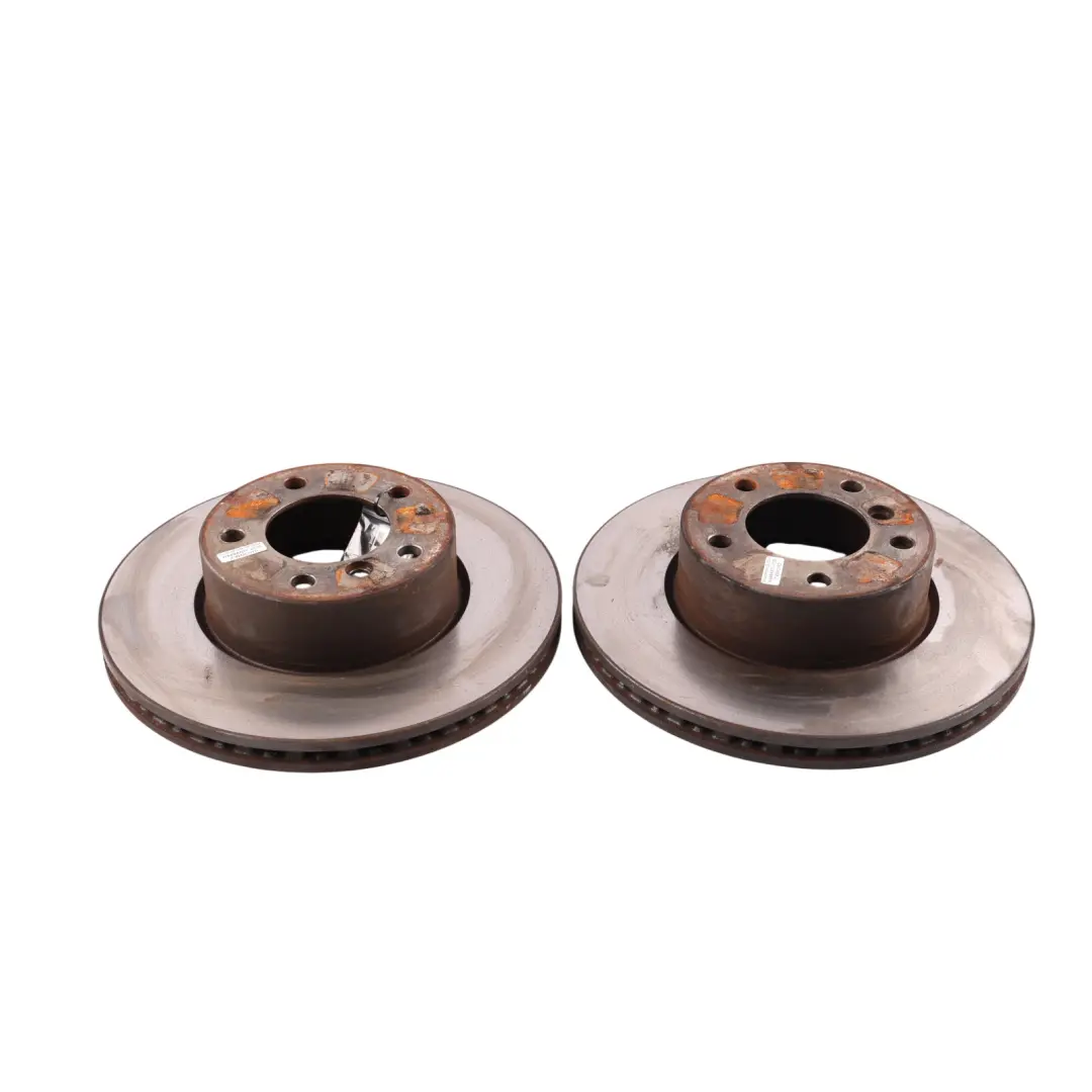 Complete Front Brake Disc Rotor Left Right N/O/S SET x2 to BMW E81 E87 E90 E91 LCI with Part number 34116854998 BMW E81 E87 E90 E91 LCI Complete Front Brake Disc Rotor Left Right N/O/S SET x2 - SKU 6854998 - Part number 34116854998