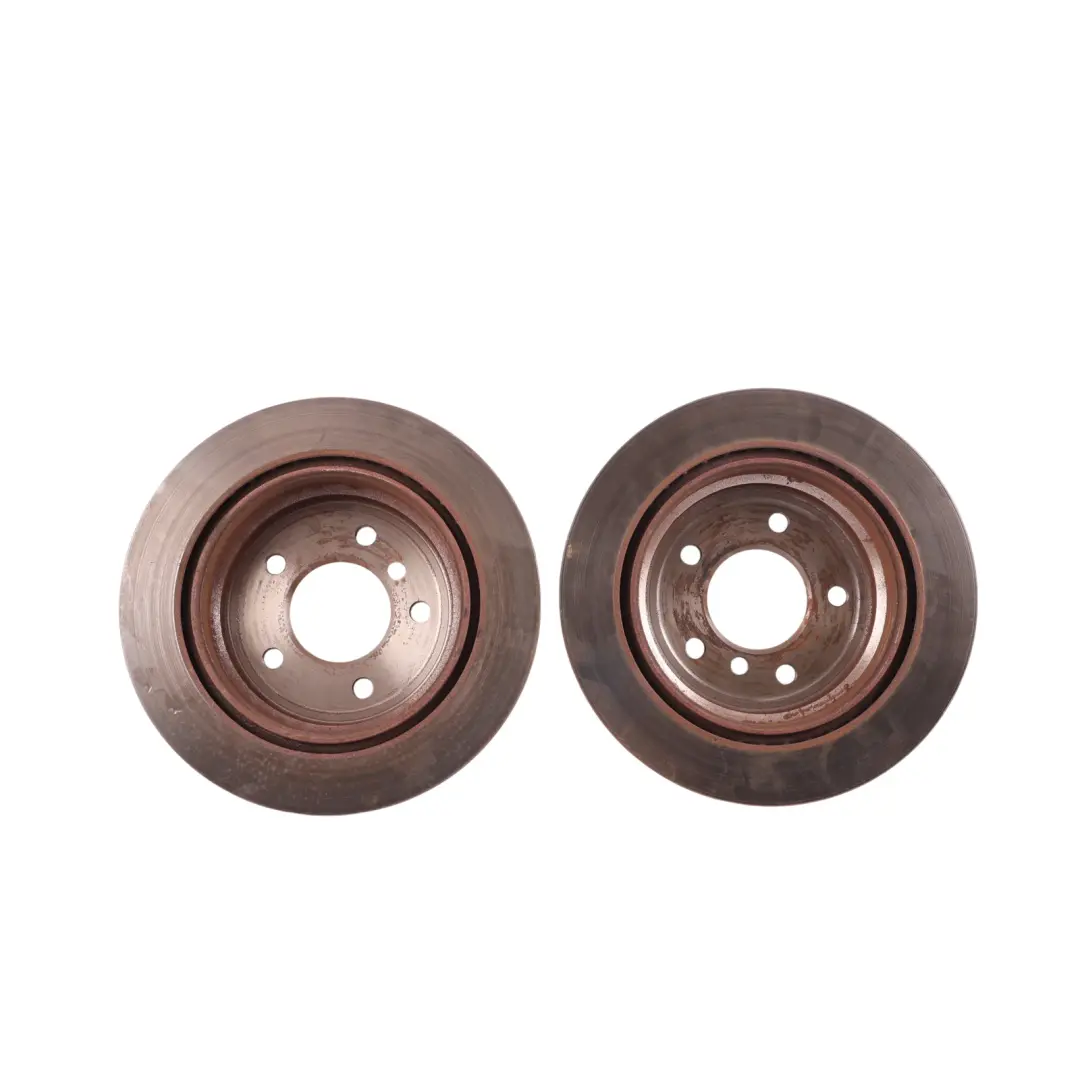 Ventilated Brake Disc Set to BMW E84 E87 LCI E90 E91 E93 Rear Wheel with Part number 6864901 BMW E84 E87 LCI E90 E91 E93 Rear Wheel Ventilated Brake Disc Set - SKU 6864901-2 - Part number 6864901