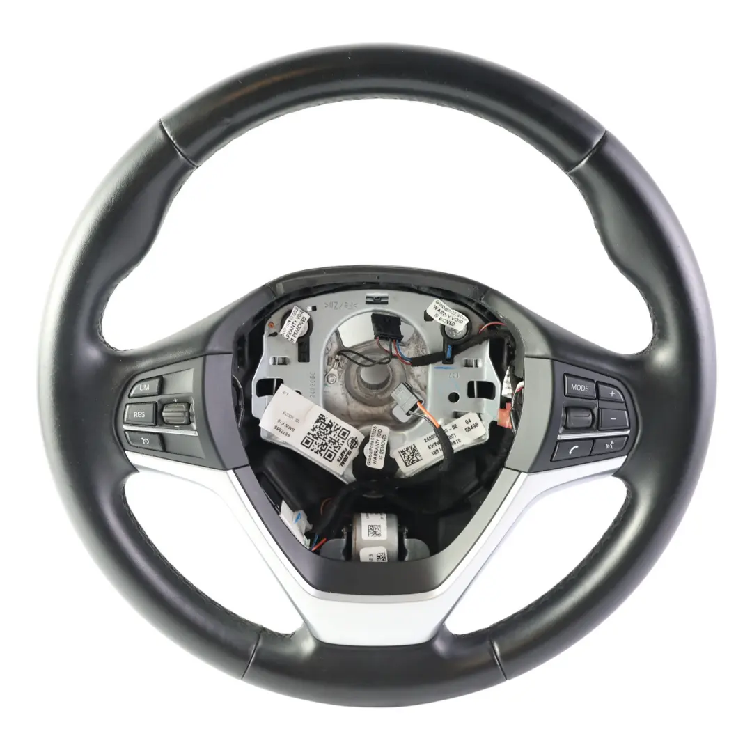Sportivo Pelle Nera Multifunzione per BMW X5 F15 X6 F16 Volante con numero di parte 6877855 BMW X5 F15 X6 F16 Volante Sportivo Pelle Nera Multifunzione - SKU 6877855 - Numero di parte 6877855