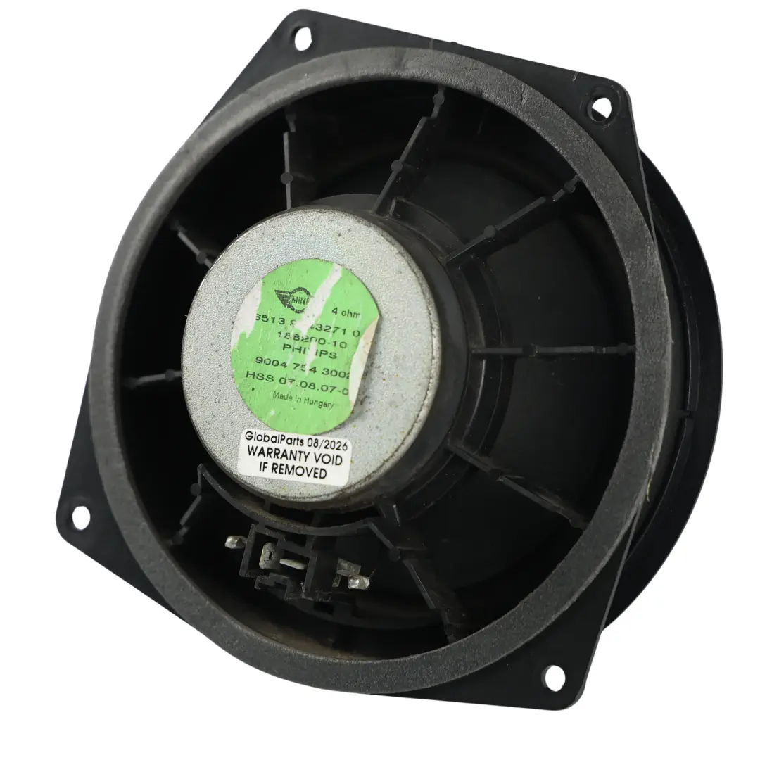 Altavoz Delantero Altavoz 9143271 para Mini Cooper R50 R52 R53 con número de pieza 6956165 Mini Cooper R50 R52 R53 Altavoz Delantero Altavoz 9143271 - SKU 6956165 - Número de pieza 6956165