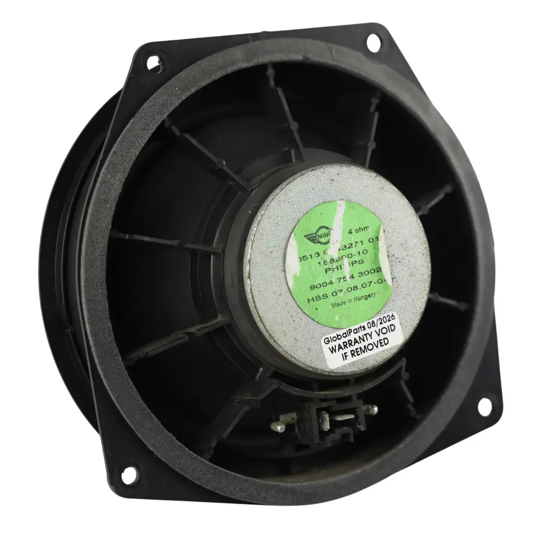 Altavoz Delantero Altavoz 9143271 para Mini Cooper R50 R52 R53 con número de pieza 6956165 Mini Cooper R50 R52 R53 Altavoz Delantero Altavoz 9143271 - SKU 6956165 - Número de pieza 6956165