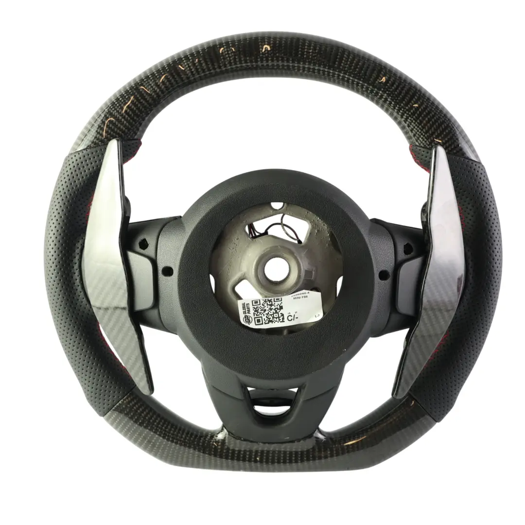 Pelle Carbonio Fondo Piatto LED Cambio Paddle per Mini Cooper S JCW F56 Volante con numero di parte 6996049 Mini Cooper S JCW F56 Volante Pelle Carbonio Fondo Piatto LED Cambio Paddle - SKU 6996049-4 - Numero di parte 6996049