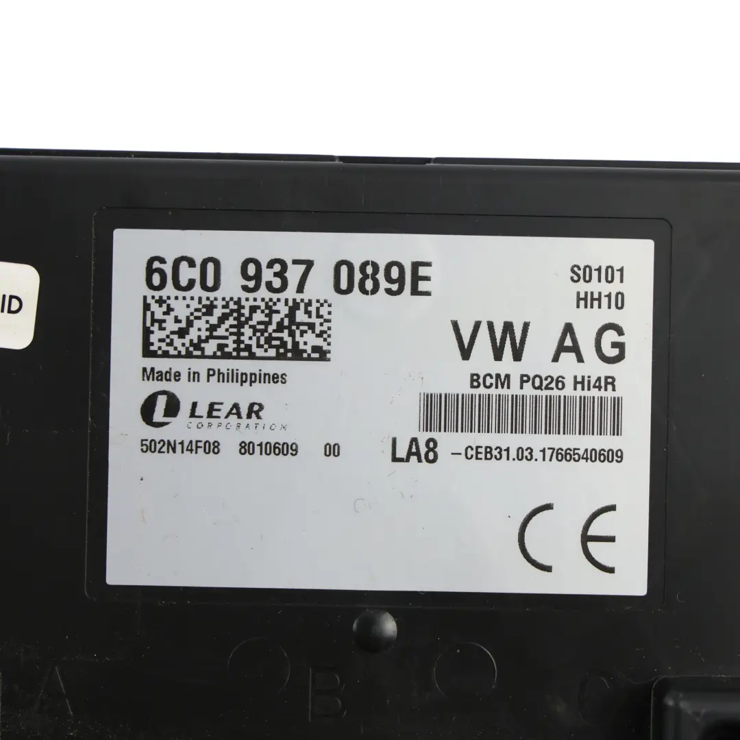Volkswagen Polo 6R Skoda Fabia Rapid Modulo BCM ECU Benzina - SKU 6C0937089E - Numero di parte 6C0937089E