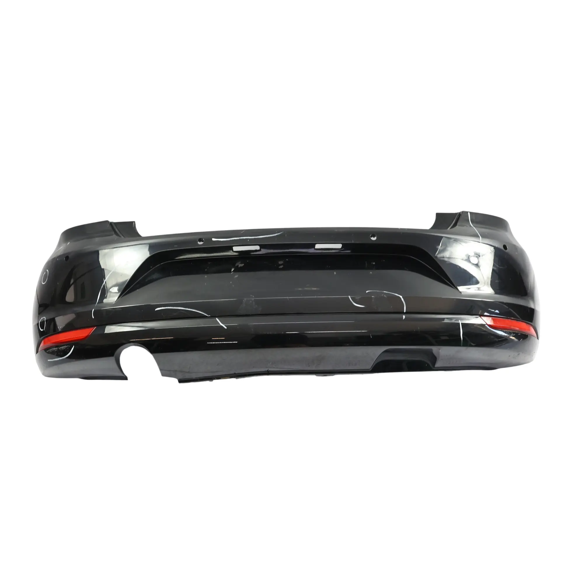 Volkswagen VW Polo 6R Bumper Rear Trim Panel Deep Black Pearl Effect - C9X