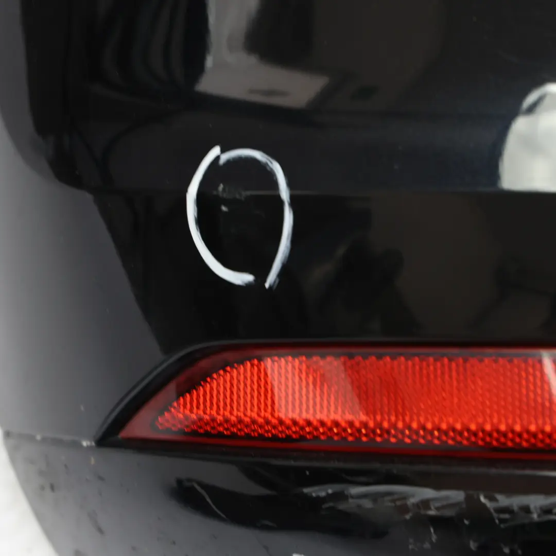 Volkswagen VW Polo 6R Bumper Rear Trim Panel Deep Black Pearl Effect - C9X - SKU 6C6807421A-DBL - Part number 6C6807421A