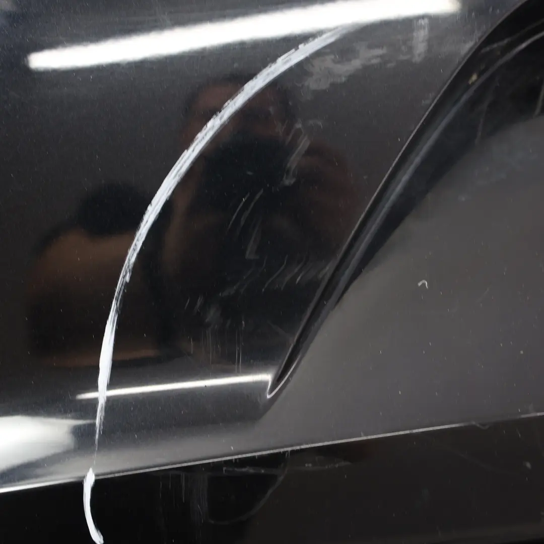 Volkswagen VW Polo 6R Bumper Rear Trim Panel Deep Black Pearl Effect - C9X - SKU 6C6807421A-DBL - Part number 6C6807421A