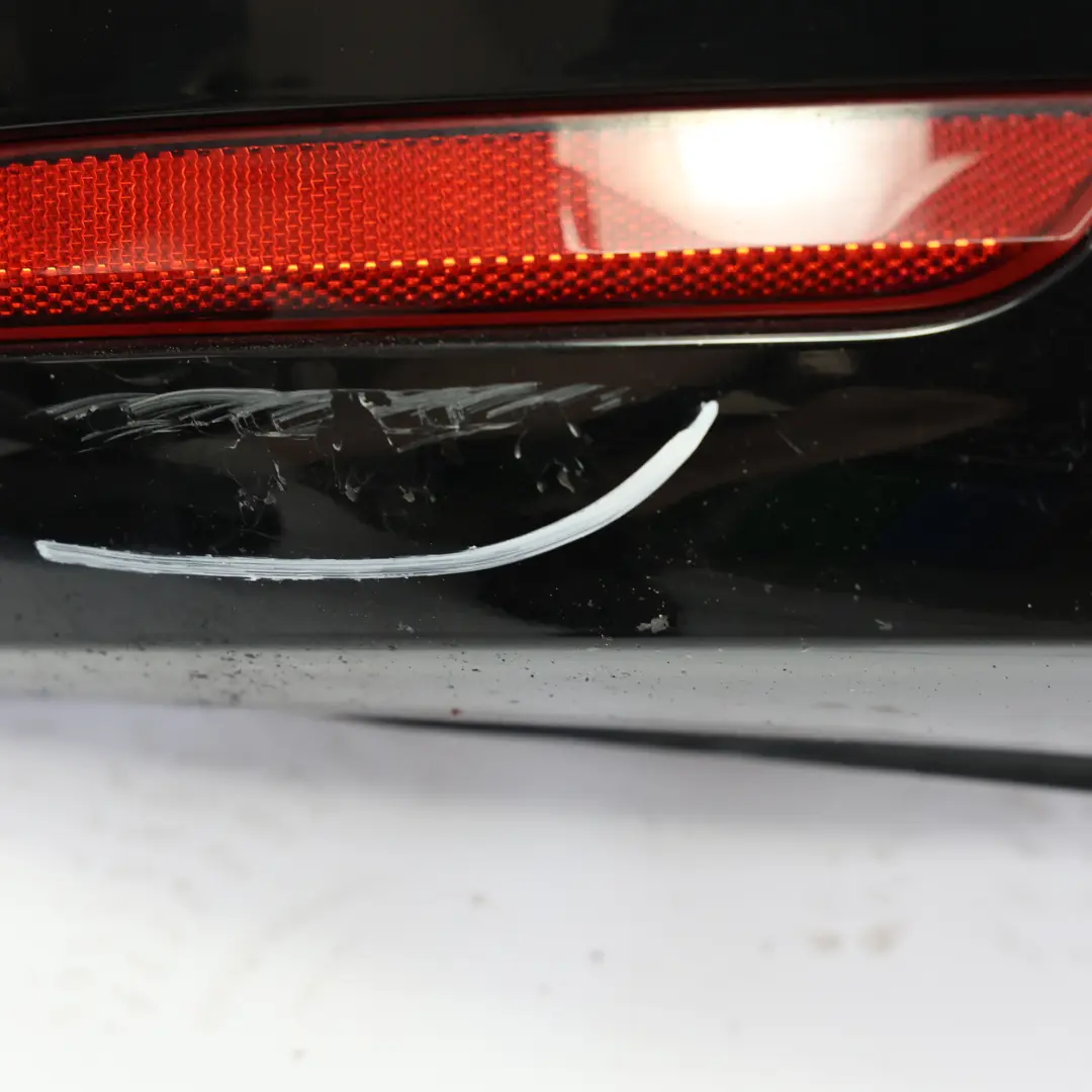 Volkswagen VW Polo 6R Bumper Rear Trim Panel Deep Black Pearl Effect - C9X - SKU 6C6807421A-DBL - Part number 6C6807421A