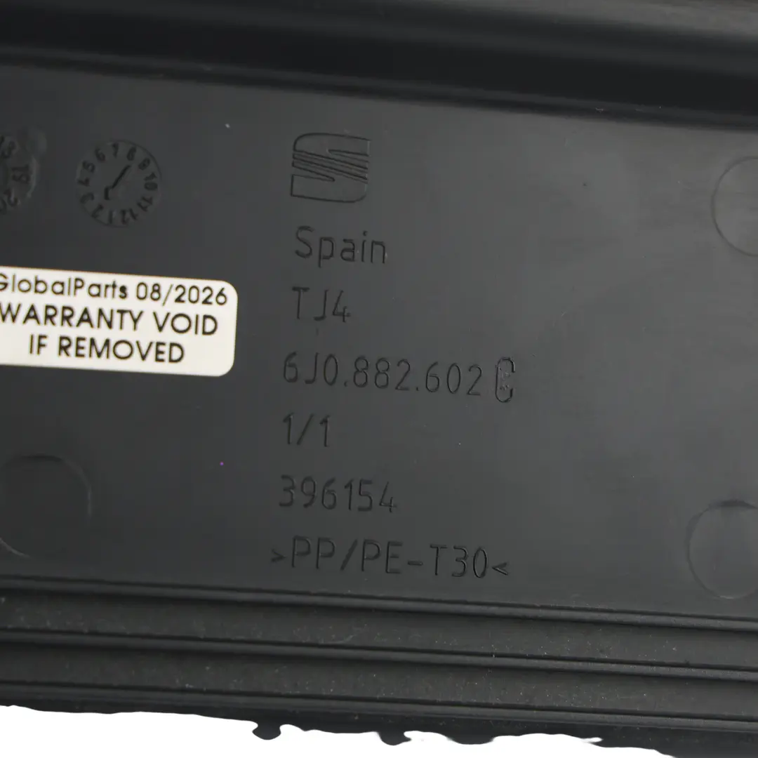 Skoda Fabia Mk3 Front Seat Frame Storage Box Right O/S - SKU 6J0882602C - Part number 6J0882602C