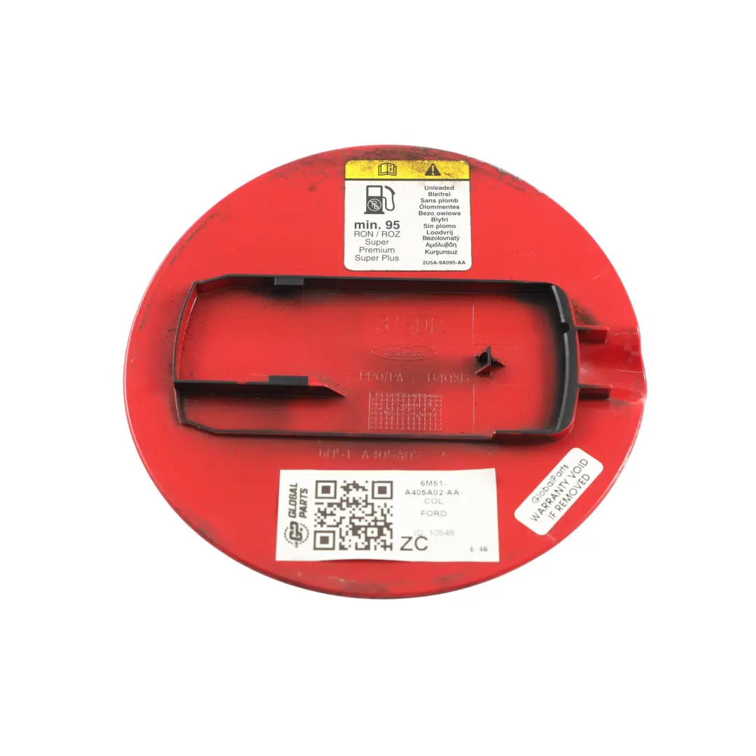 Ford Focus Mk2 Klapka Wlewu Paliwa Czerwony Colorado P1 - SKU 6M51-A405A02-AA-COL - Numer Części 6M51-A405A02-AA