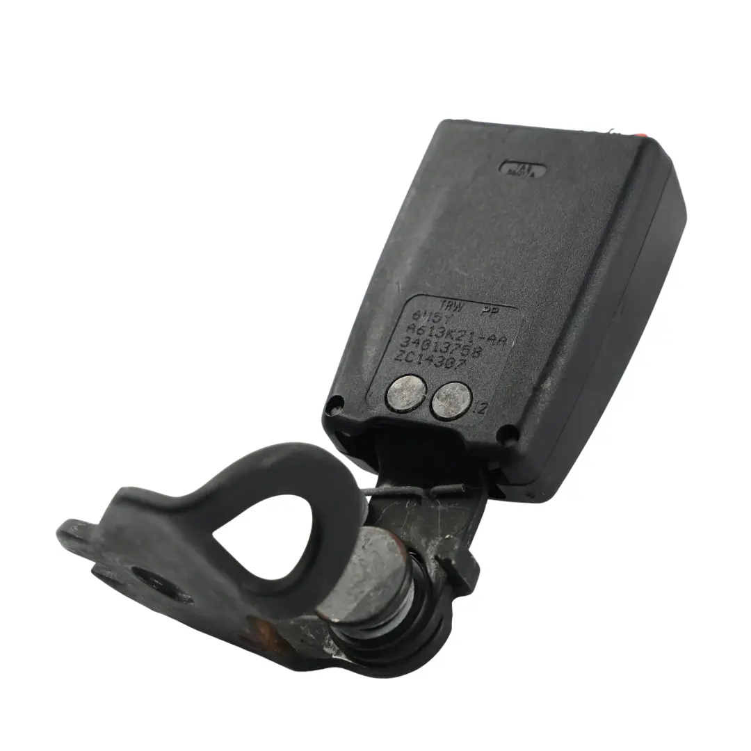 Ford Focus ST Mk2 Rear Seat Belt Buckle Catch Clip Left N/S 6M5Y-A613K21-BA - SKU 6M5YA613K21AA - Part number 6M5YA613K21AA