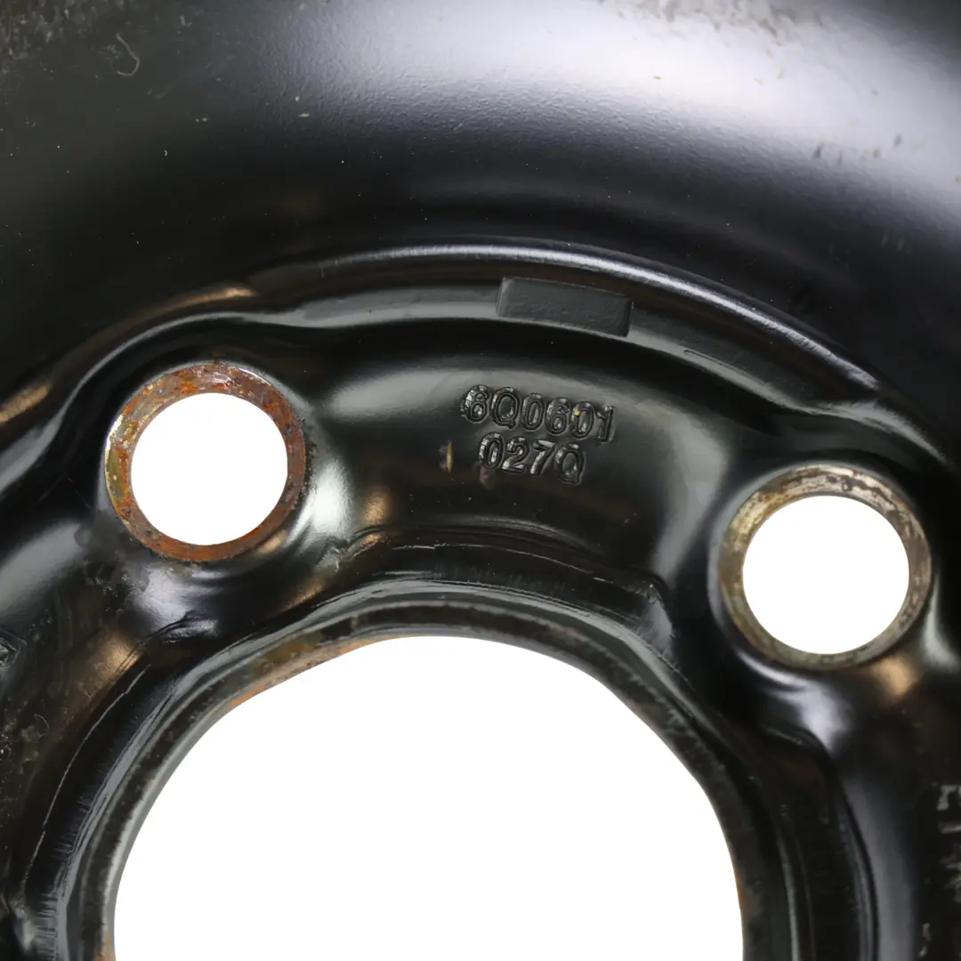 Volkswagen Polo Mk4 Spare Wheel Steel Rim 15" 6J ET:43 - SKU 6Q0601027Q - Part number 6Q0601027Q