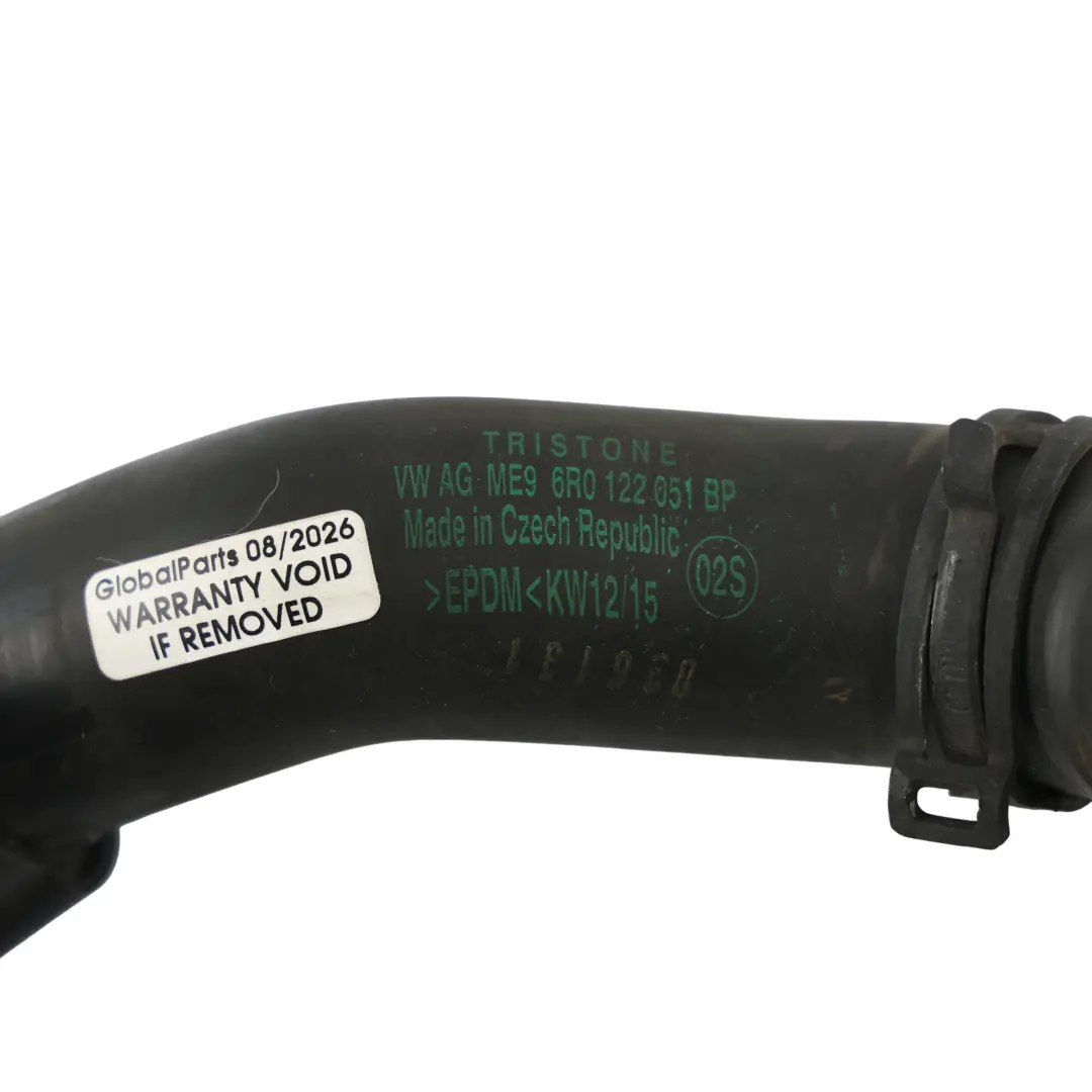Manguera Tubo Radiador Refrigerante 2.0 TFSI para Audi Seat Skoda VW con número de pieza 6R0122051BP Audi Seat Skoda VW Manguera Tubo Radiador Refrigerante 2.0 TFSI - SKU 6R0122051BP - Número de pieza 6R0122051BP