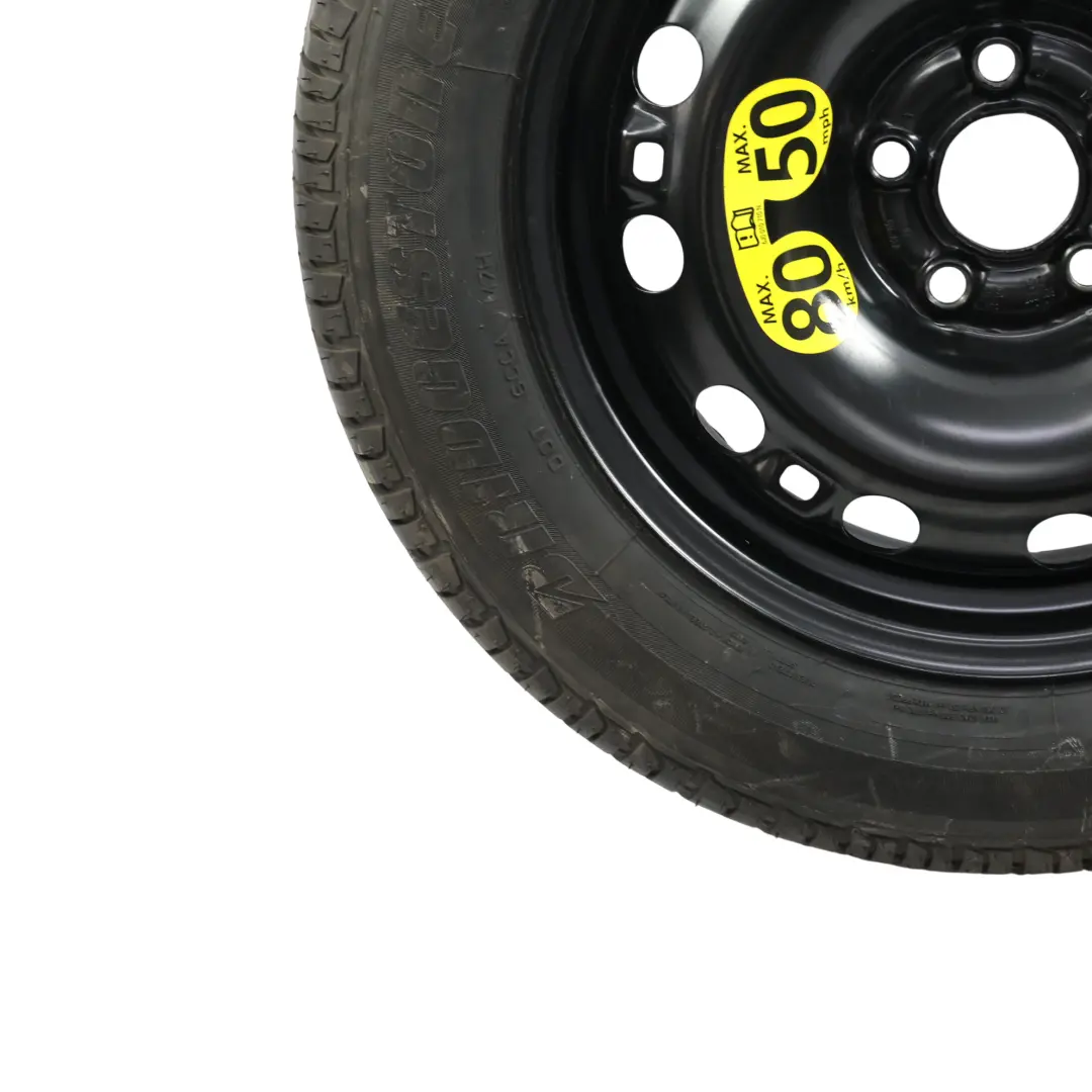 Volkswagen Polo Mk5 6R Koło Zapasowe Stalowe R15 Opona 185/60 - SKU 6R0601027E-1 - Numer Części 6R0601027E
