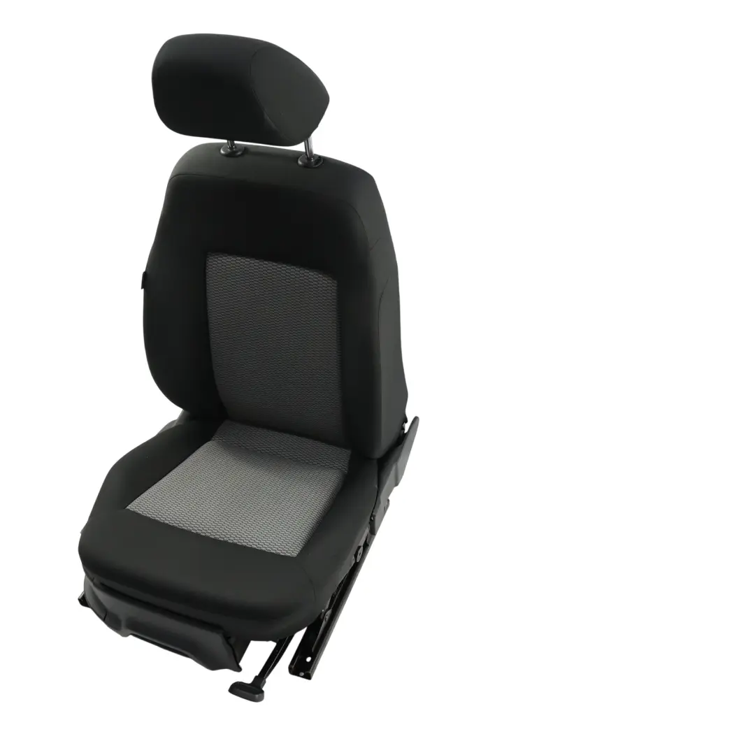 Front Right O/S Interior Fabric Grey Black to Volkswagen Polo 6R Seat with Part number 6R0881805EH Volkswagen Polo 6R Seat Front Right O/S Interior Fabric Grey Black - SKU 6R0881805EH - Part number 6R0881805EH