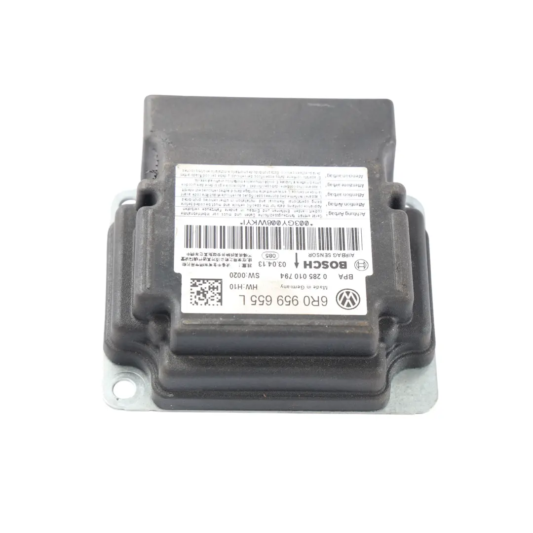 Module Control Unit SRS to Skoda Fabia 5J VW Polo 6R Air with Part number 6R0959655L Skoda Fabia 5J VW Polo 6R Air Module Control Unit SRS - SKU 6R0959655L - Part number 6R0959655L