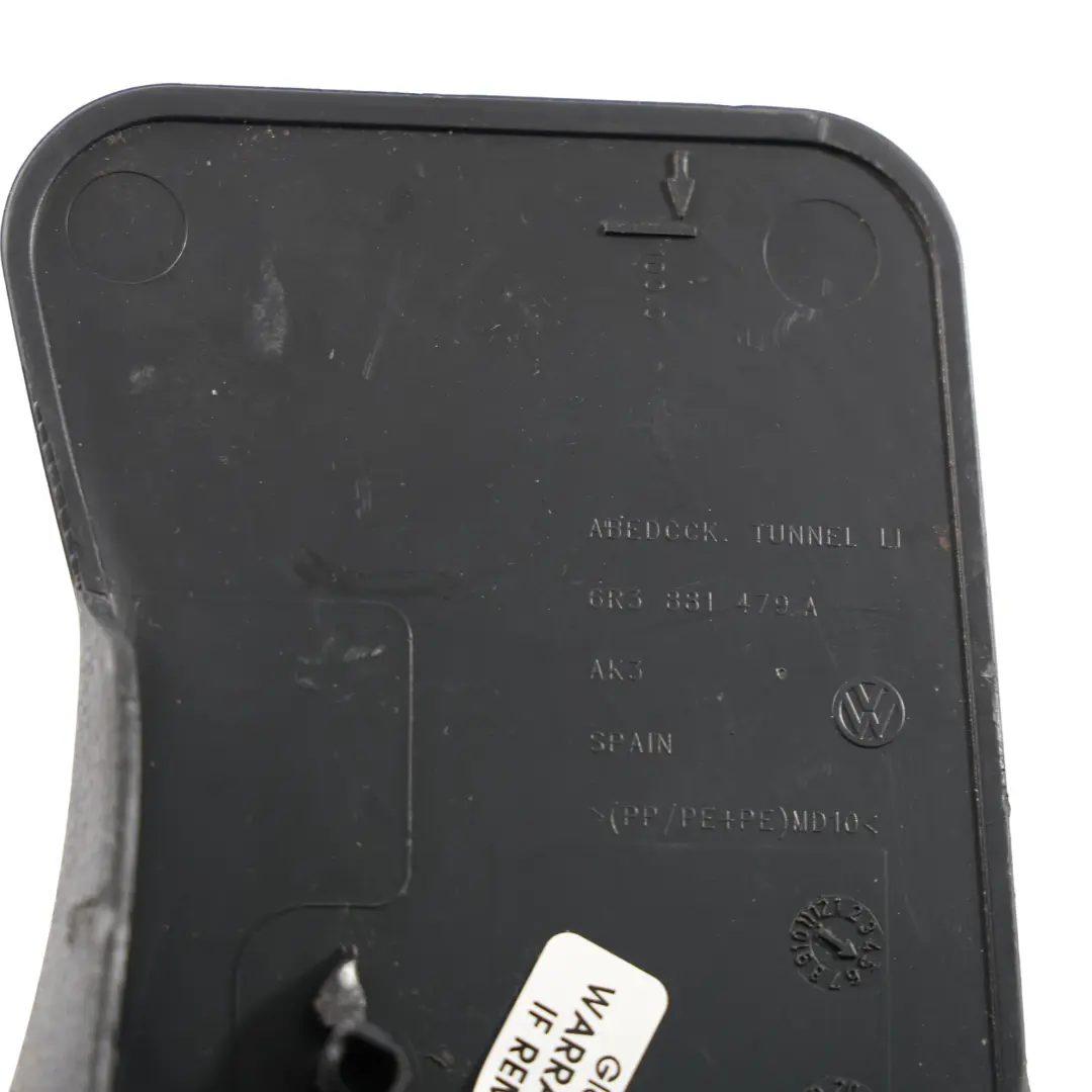 VW Volkswagen Polo 6R Front Seat Trim Cover Panel Black 3Dr - SKU 6R3881479A - Part number 6R3881479A