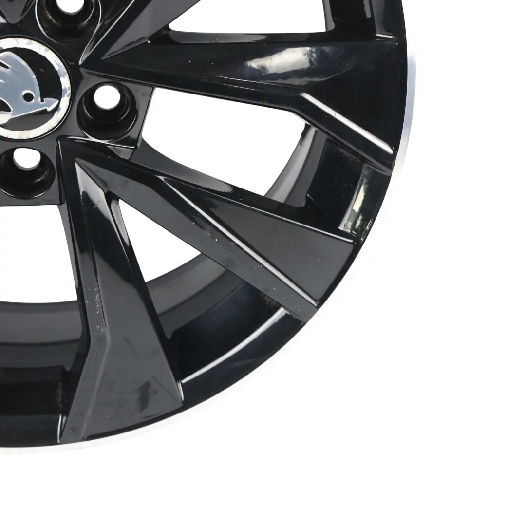 Skoda Fabia Rapid Cerchione Lega Nero 16" 7J ET:46 - SKU 6V0601025G-1 - Numero di parte 6V0601025G