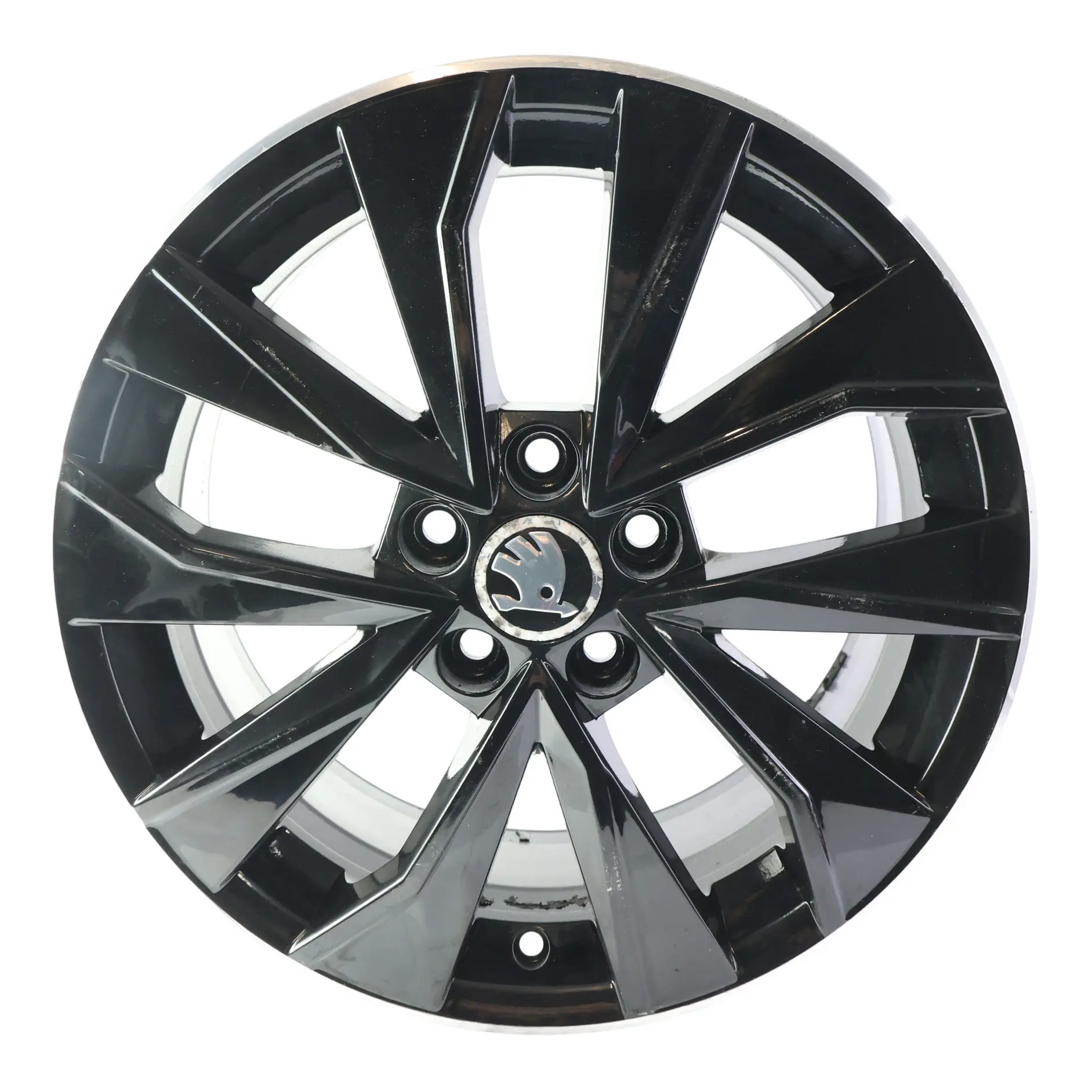 Skoda Fabia Rapid Llanta Aleación Negro 16" 7J ET:46 6V0601025G
