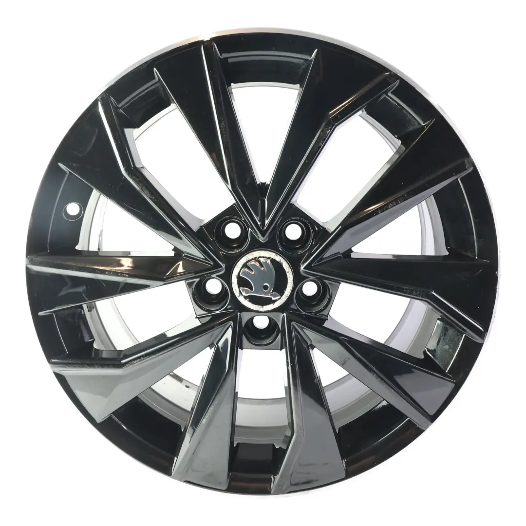 Skoda Fabia Rapid Black Alloy Wheel Rim 16" 7J ET:46 - SKU 6V0601025G-3 - Part number 6V0601025G