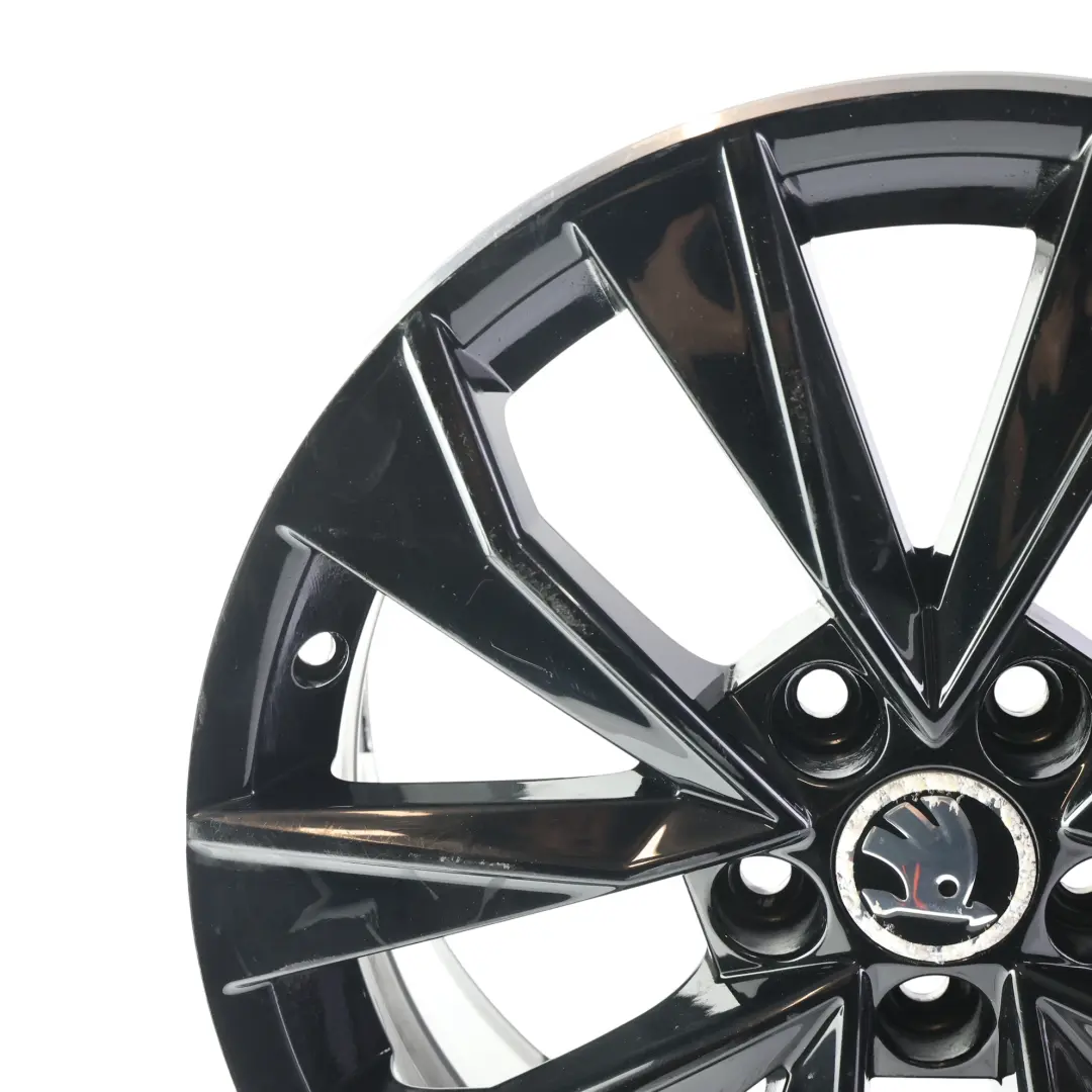 Alloy Wheel Rim 16" 7J ET:46 to Skoda Fabia Rapid Black with Part number 6V0601025G Skoda Fabia Rapid Black Alloy Wheel Rim 16" 7J ET:46 - SKU 6V0601025G-3 - Part number 6V0601025G